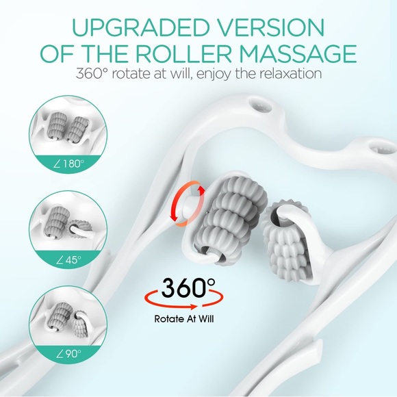 Neck, Shoulder, Waist, Legs Massager Pain Relief Deep Tissue Shiatsu Portable - Picture 5 of 8